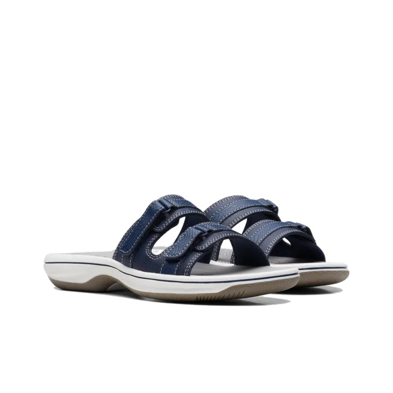Clarks Foam Sole Slide Slippers Women's Marine Blue-2