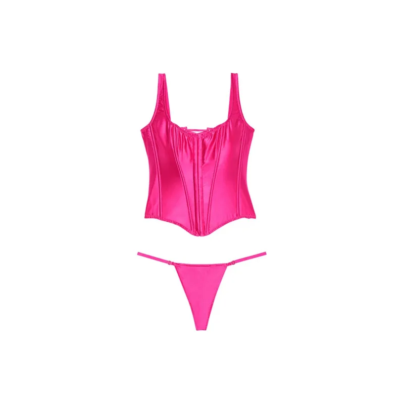 Victoria's Secret VERY SEXY Pajama Set Women's Barbie Pink-0