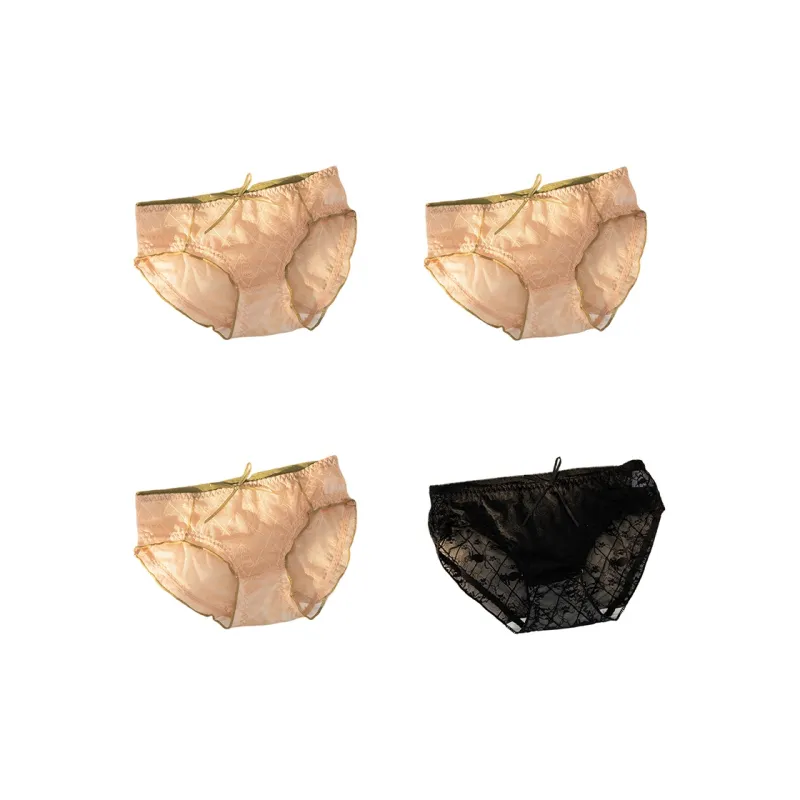 Flowers In Water Underpants Women's 4 Pack-19
