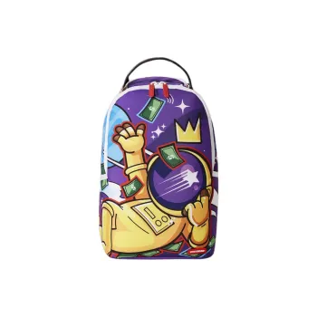 SPRAYGROUND Fabric Backpack Mini Unisex Yellow Purple