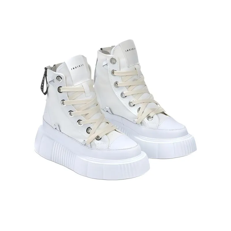 Inuikii Matilda High-Top Canvas Shoes Women's White-2