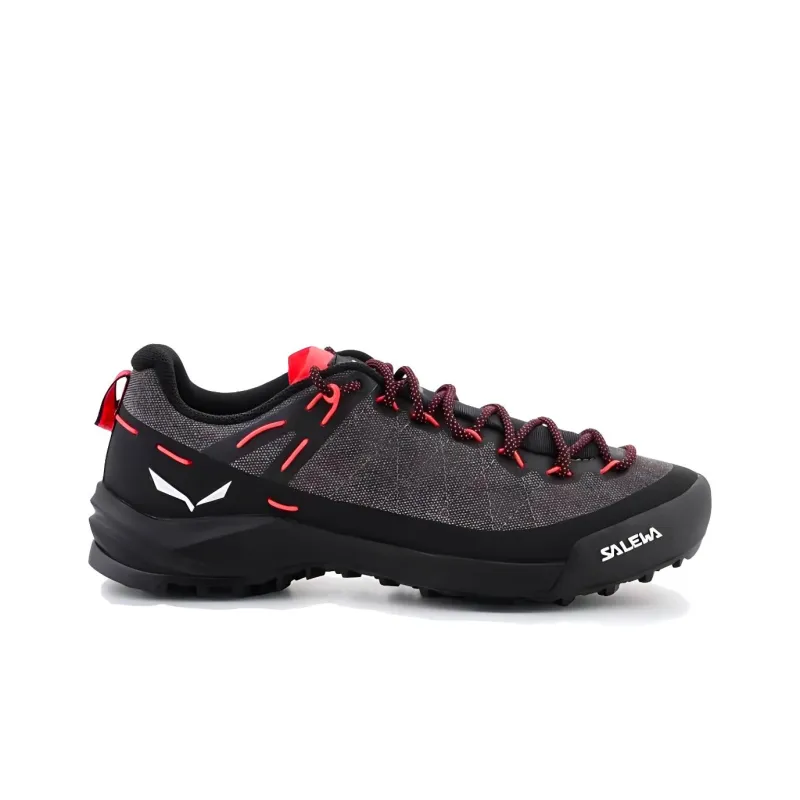 SALEWA Anti-Slip Wear-Resistant Breathable Lightweight Low-Top Trekking Shoes Women's Gray Black-1