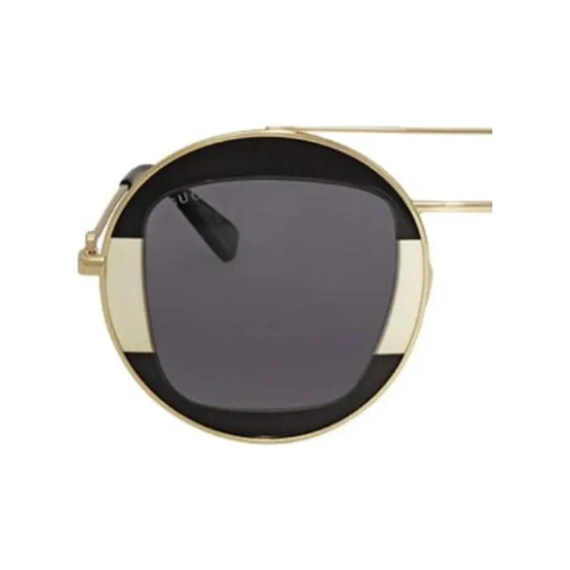 GUCCI Metal Acetate Aviator Sunglasses Women's Gold-2