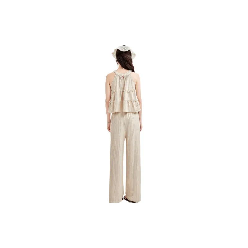 Emodues Casual Suit Women's Apricot-1
