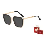 Ecru Frame with Black Gray Lens+Present Box (TY0034-2LW)