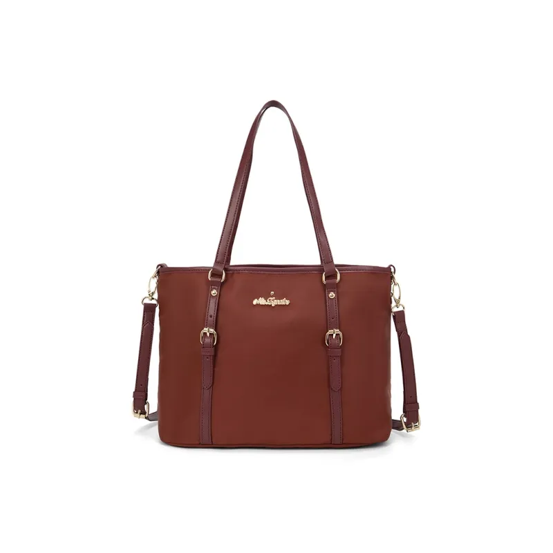 MISZAPATOS Nylon Handbag, Crossbody Bag, Shoulder Bag Women's Light Brown/Dark Blue/Ecru/Burgundy/Classic Black-16