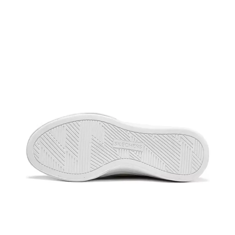 Skechers Court Classics Cushioning Breathable Support Low Top Skateboard Shoes Women's Ecru-4