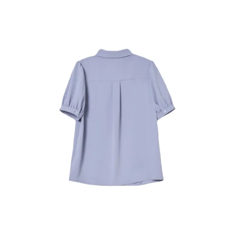 Mambe Shirt Women's Light Dusk Blue Purple-1