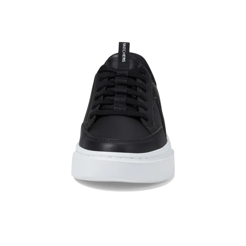 Skechers Court Classics Cushioning Lightweight Breathable Low Top Skateboard Shoes Women's Black White-3
