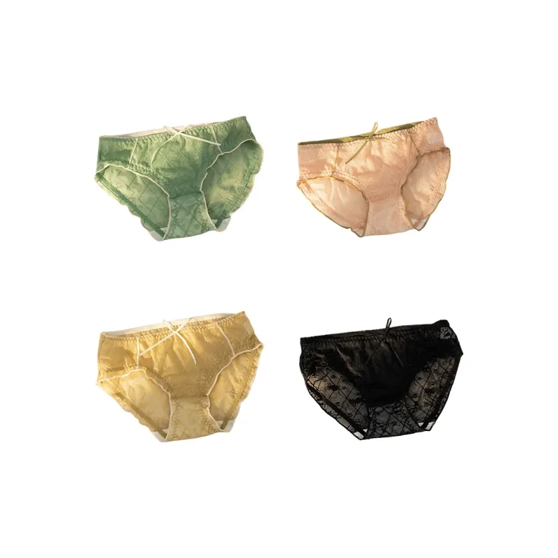 Flowers In Water Underpants Women's 4 Pack-9