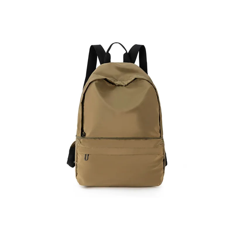 MISZAPATOS Polyester Backpack Regular Unisex Black/Orange/Khaki Green/Lemon/Red/Navy Blue-9
