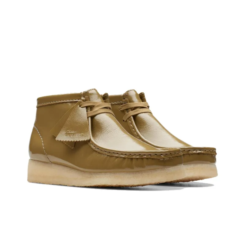 Clarks Wallabee Casual Single Shoes Women's Dark Olive-2