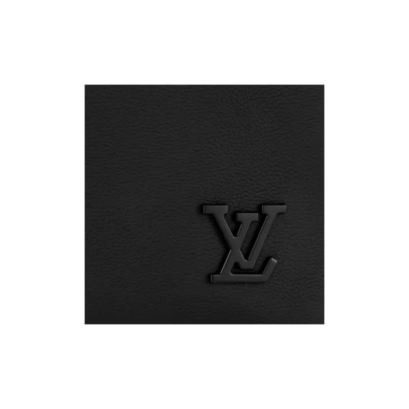 LOUIS VUITTON Cow Leather Tote Bag Shopping Bag Shoulder Bag Handbag Men's Black-4