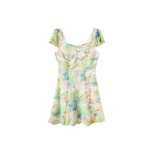 MRR&CO. Short-Sleeved Dresses Women's Green