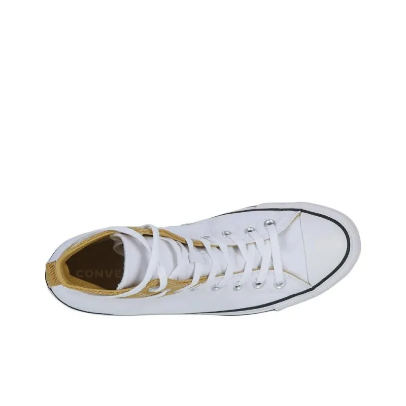 Converse Chuck Taylor All Star Durable Lightweight Cushioning High Top Canvas Shoes Men's White-4