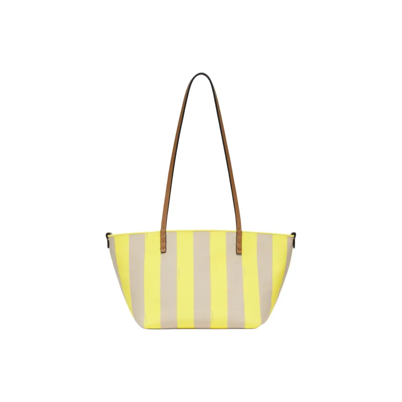 FENDI Jacquard Fabric Tote Bag Shopping Bag Handbag Shoulder Bag Women's Yellow-0