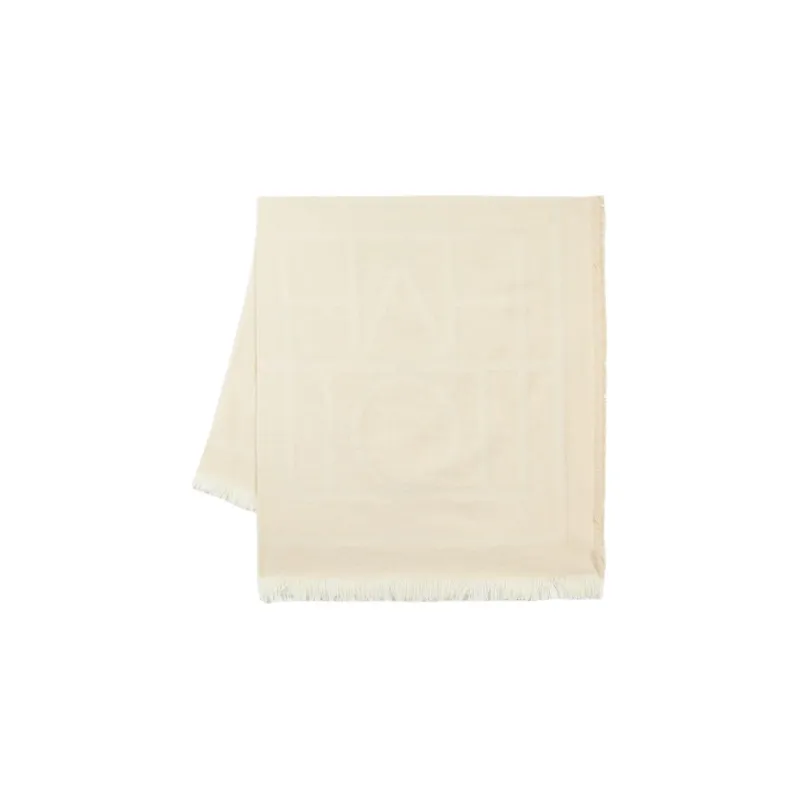 TOTEME Knit Scarves Unisex Beige-1