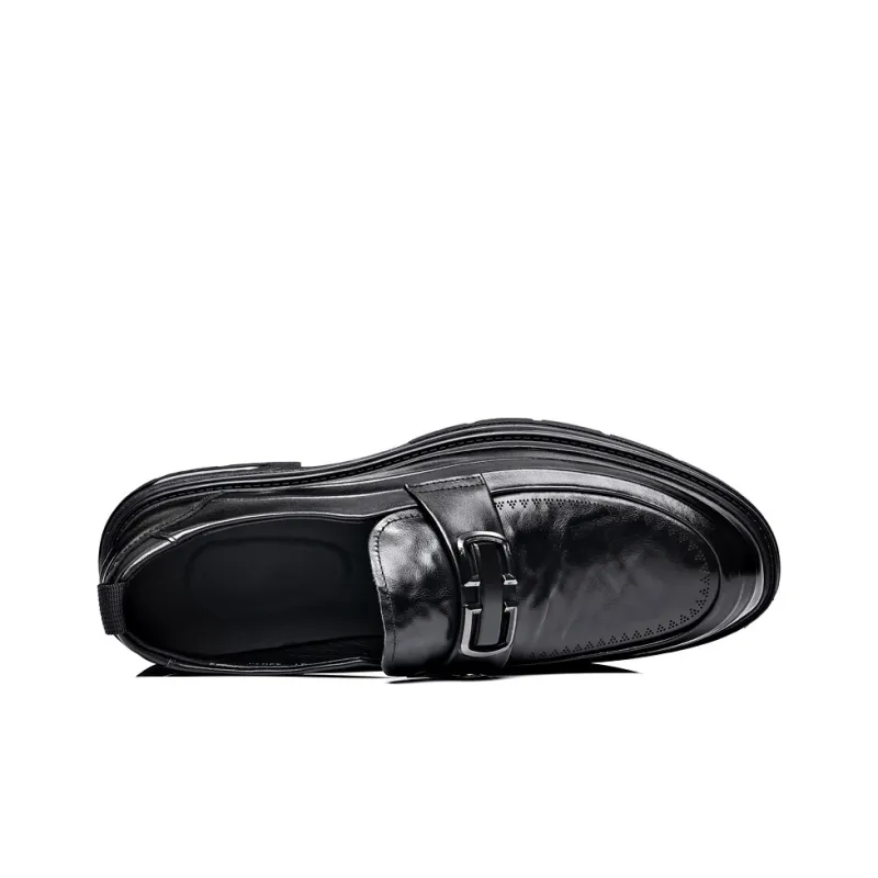 XIAOTOULANG Dress Shoes Men Low Top Black/Brown-1