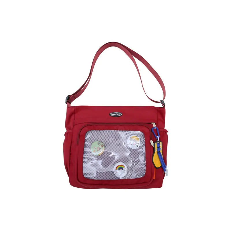 Alcohol Dragon Nylon With PVC Shoulder Bag, Crossbody Bag Unisex-6