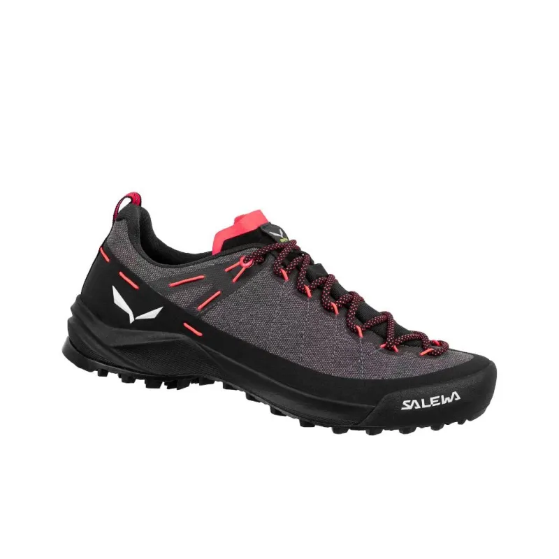 SALEWA Anti-Slip Wear-Resistant Breathable Lightweight Low-Top Trekking Shoes Women's Gray Black-3