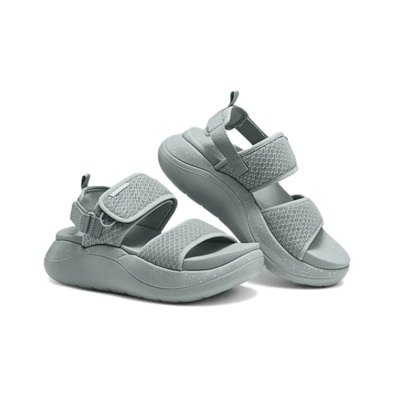 Skechers D'lux Walker Strap Sandals Women's Gray-3