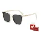 White Frame with Gray Lens and Polarized Lens+Present Box (TY0030-3LW)