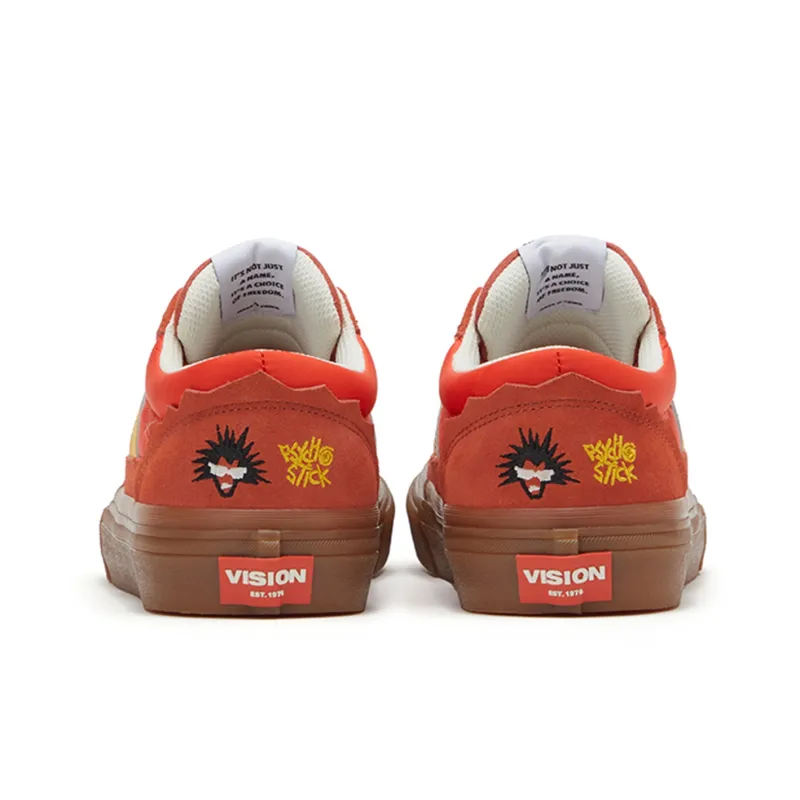 Vision Street Wear Stick Low Top Skateboard Shoes Unisex Spessartine Orange-5
