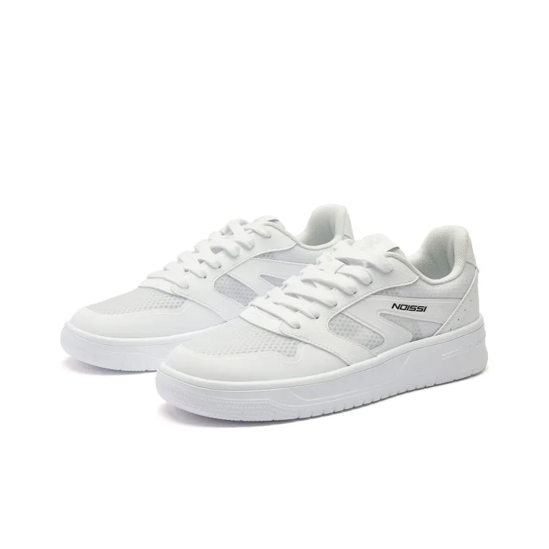 QIAODAN Height Increasing Abrasion Resistant Lightweight Slip Resistant Low Top Skateboard Shoes Men's Jordan White-2