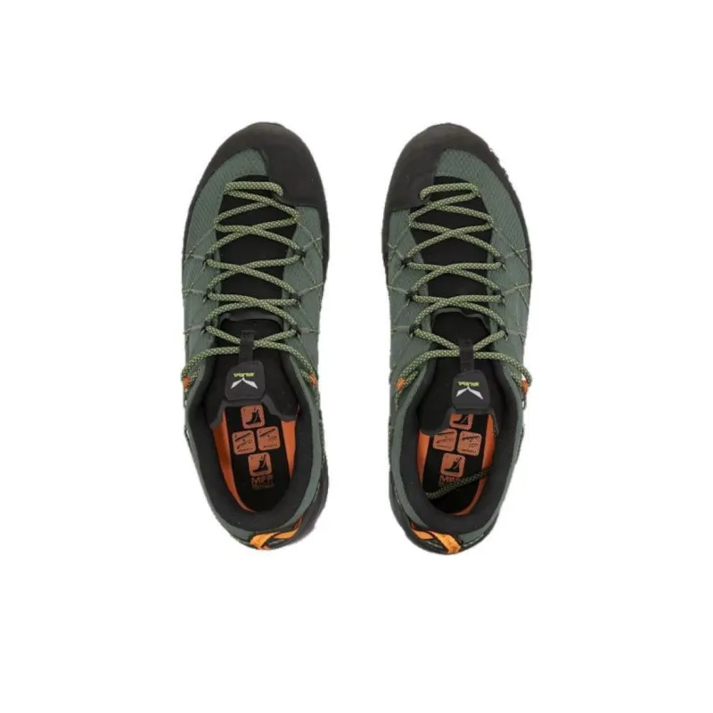 SALEWA Wildfire 2 Anti-Slip Wear-Resistant Low-Top Hiking Shoes Men's Green Black-2