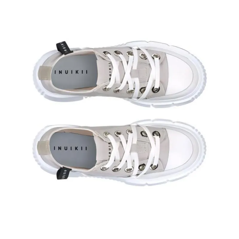 Inuikii Matilda Low Top Canvas Shoes Women's Light Gray-4