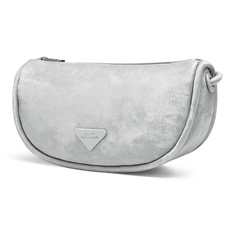 JOSINY PU Crossbody Bag, Handbag Women's Silver Gray/Ecru/Light Yellow/Nude Pink-3