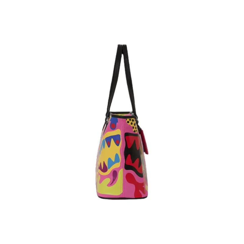 SPRAYGROUND Cotton Tote Bag Shopping Bag Handbag Shoulder Bag Women's Pink-2