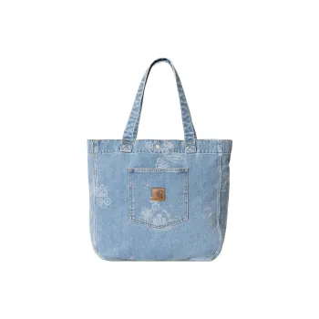 Carhartt WIP 100% Cotton Tote Bag, Shopping Bag, Shoulder Bag, Handbag Regular Men's Blue