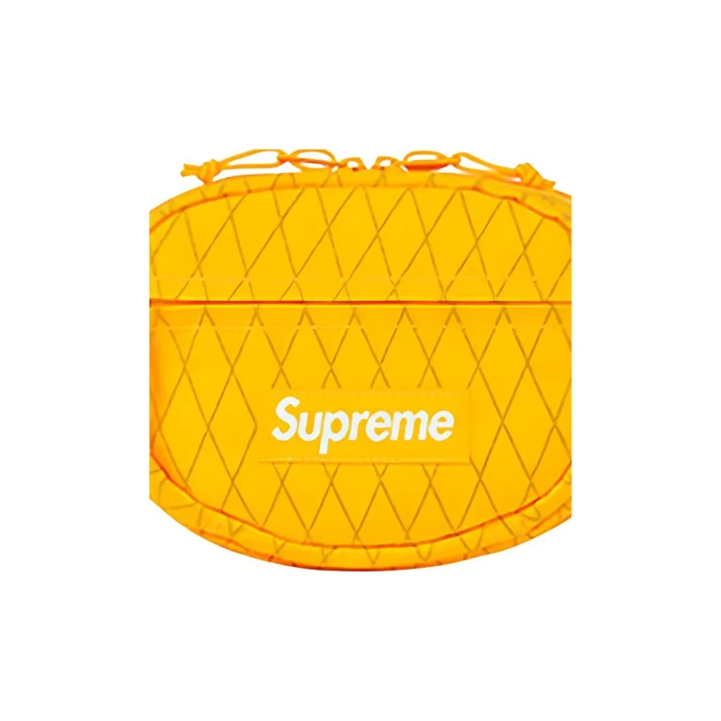 Supreme FW18 Nylon Crossbody Bag, Sling Bag, Fanny Pack Regular Unisex Yellow-4