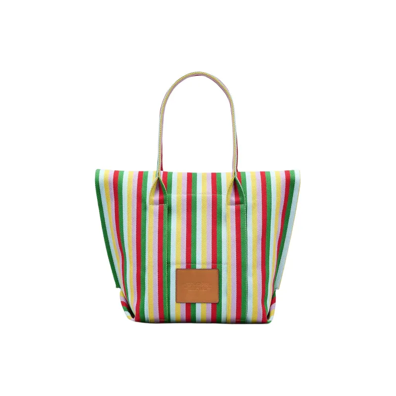 MARC JACOBS The Woven Stripe Beach Tote Bag-3