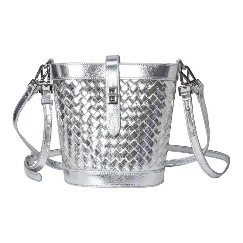 Moran & Karly Top Grain Cow Leather Bucket Bag, Shoulder Bag, Crossbody Bag Women's-0