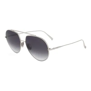 TOD'S Metal Aviator Sunglasses Unisex Silver