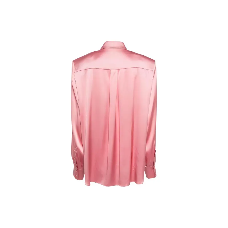 Magda Butrym Long sleeved Silk satin Shirt-1