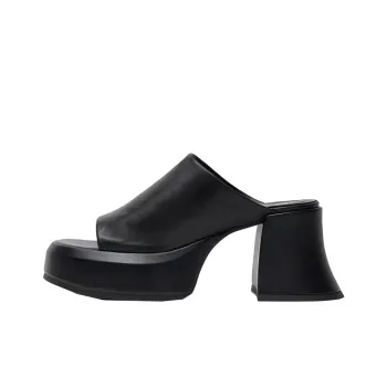 MIISTA Slide Slippers 8cm Women's Black