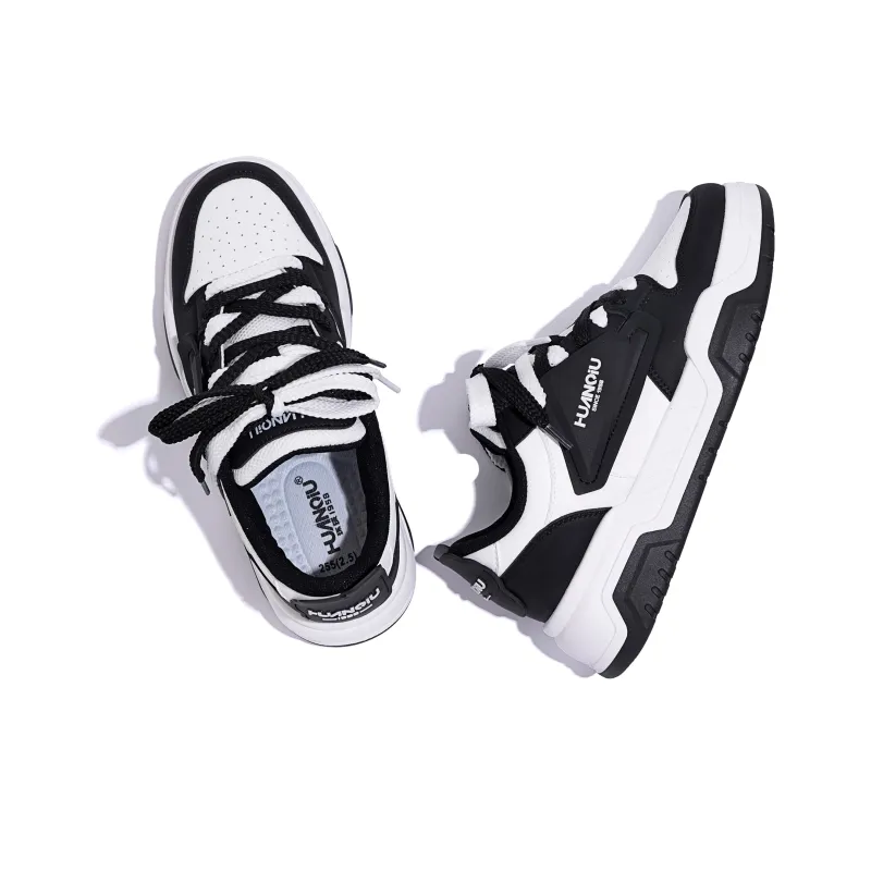 HUANQIU Year Of The Snake Limited Edition Abrasion Resistant Balance Low Top Skateboard Shoes Unisex Black-5