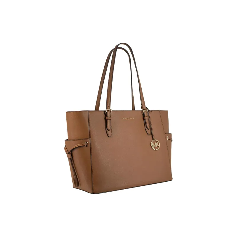 MICHAEL KORS MK Gilly Leather Handbag, Tote Bag, Shoulder Bag Women's Vanilla White-2