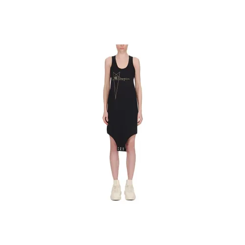 Champion RICK OWENS X Champion Co-brand Slip Dresses Women's Black