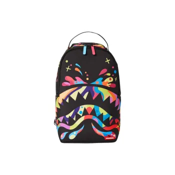 SPRAYGROUND Fabric Backpack Mini Unisex Black & Multicolor