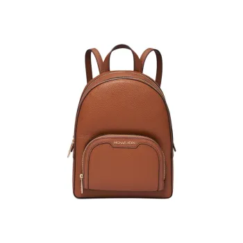 MICHAEL KORS Jaycee Cow Leather Patchwork With Artificial Leather Backpack Medium Size Women's Leather Brown