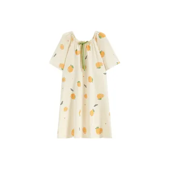 Tianmicat Nightgown Women's Custard