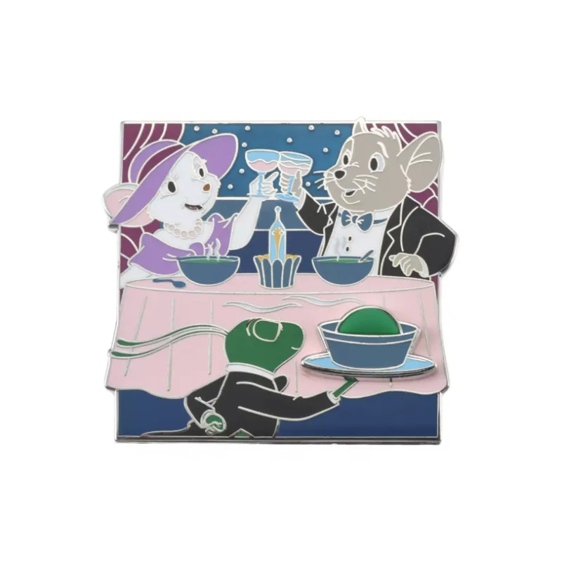 Disney Bianca & Bernard FOOD D's Badges-1