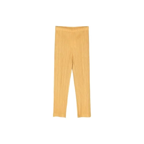 PLEATS PLEASE ISSEY MIYAKE Casual Pants Women's Mustard Yellow