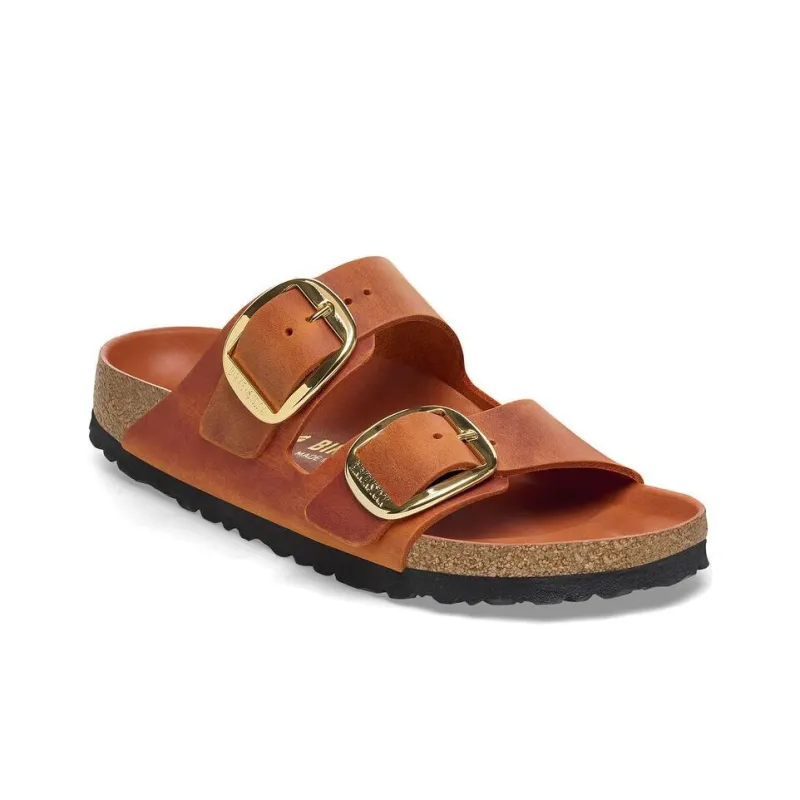 Birkenstock Arizona Big Buckle Slide Slippers Women's Brown Regular-2