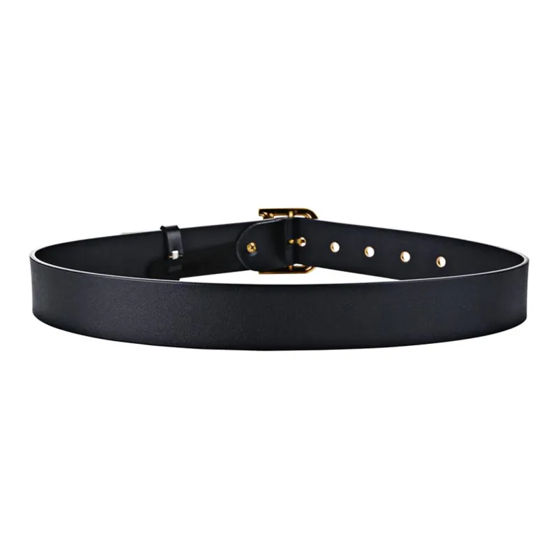 MUSTKOO Belt Genuine Leather, Width 3.8cm, Minimalist Style, Versatile Leather Belts Unisex-1