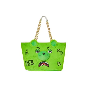 SPRAYGROUND Polyester Tote Bag Shopping Bag Shoulder Bag Handbag Unisex Green